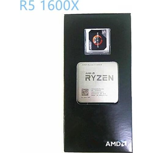 AMD Ryzen 5 1600X R5 1600X 3.6 GHz Six-Core Twelve-Thread CPU Processor 95W Socket AM4