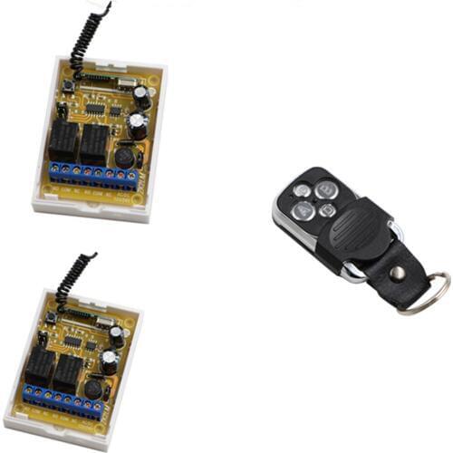 New DC12V 24V 10A Relay 2CH Wireless Remote Control Switch 2pcs Receivers & Transmitter For Light /Electronic Doors and Windows