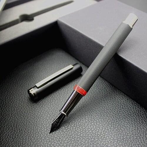 New Version BI RONG LAI Fountain Pen Metal Ink Pen Tungsten steel black nib classic ink Office school supplies luxury Pen