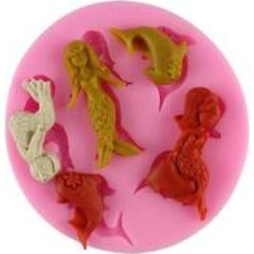 Special Offer Rubber Eco-friendly Fda Lfgb 3d Liquid Mold Fondant Cake Decorating Tools Food-grade Real Mermaid Bakeware