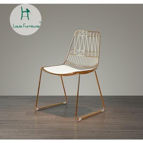 Louis fashion leisure chair Individual single hollow chair backrest household makeup