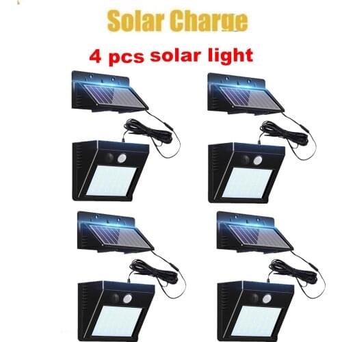 30 LED Solar Powered Wall Light Infrared & Light Sensor Wireless Outdoor IP65 Waterproof Security Lighting for Doorwayoptional s