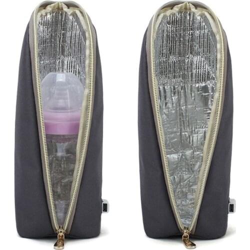 Baby Infant Outdoor Bottle Warmer USB Portable Travel Stroller Bag Insulated Hot Water Milk Quickly Insulation Heater