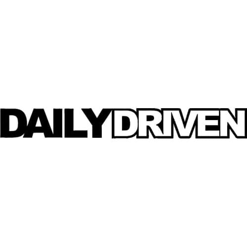 25.3*3CM DAILY DRIVEN stickers Creative Wordart Decal Car Motorcycle Body Vinyl Car Sticker Accessories