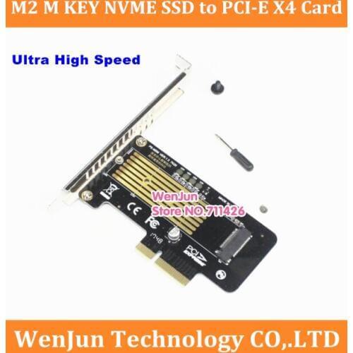 High quality M2 M KEY NVME Ultra high speed SSD to PCI-E 4X gen 3 Adaper Card for SUMSANG SM951 960 961 compatible 8X 16X