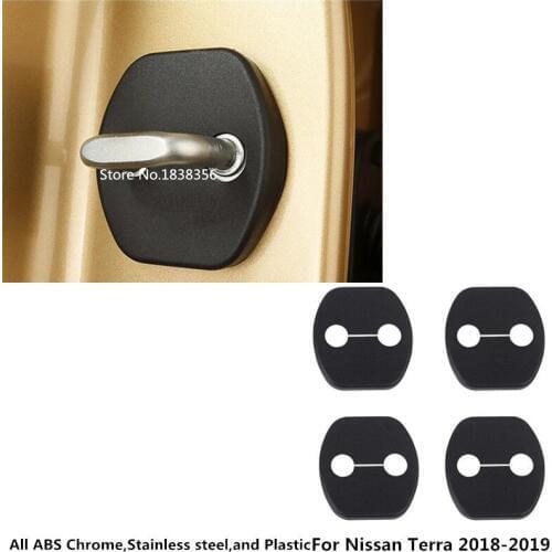Car Body Latch Stop Anti Rust Water Proof Door Lock Keys Key Protection Buckle Panel 4pcs For Nissan Terra 2018 2019 2020