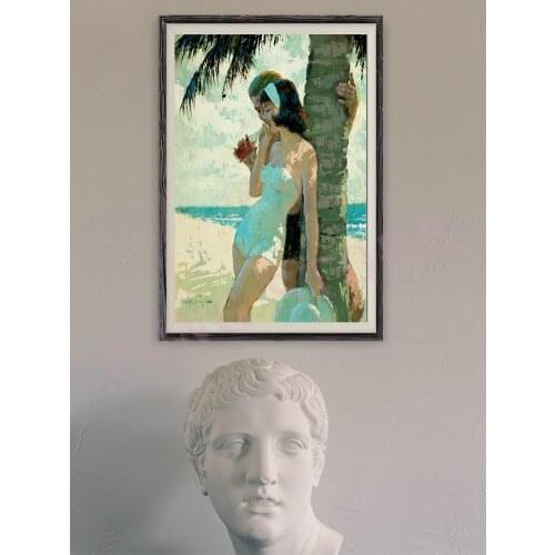 165 Vintage Beautiful Pin-up Girl Classic Picture Custom Silk Poster Home Deco Wall Art Christmas Gift