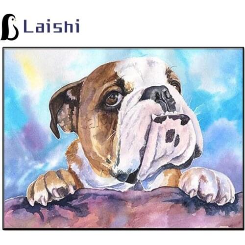 Full square round drill 5d diamond painting English Bulldog diy diamond embroidery mosaic crafts home decoration needleworks