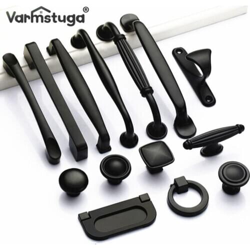 American Black Cabinet Handles for Furniture Cabinet Knobs and Pulls Handles Kitchen Handles Drawer Knobs Cabinet Pulls Cupboard