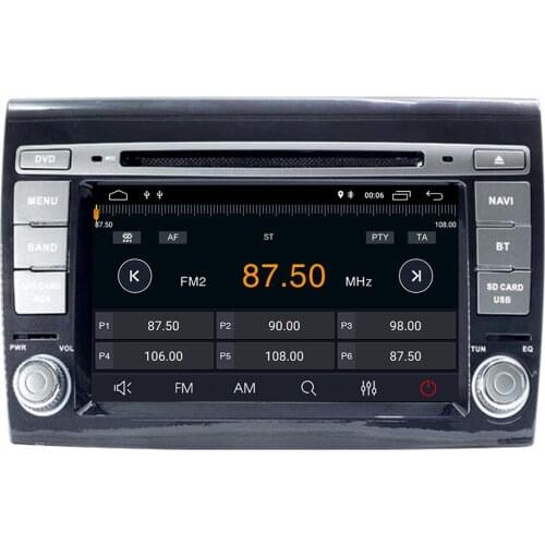 Car Multimedia Player Android 10 4+64G GPS 2 Din Stereo System For Fiat/Bravo 2007-2012 Octa Core 4GB RAM Radio am fm Wifi USB