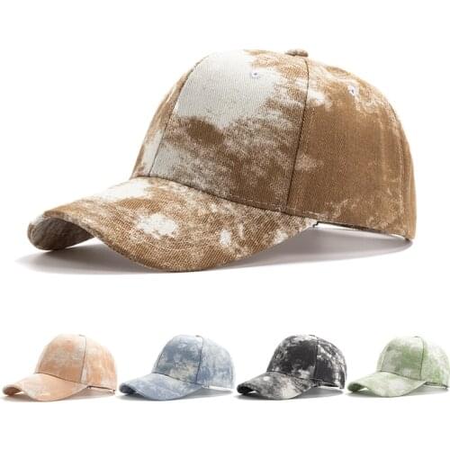 New Fashion Tie-Dye Baseball Cap Spring Men Women Adjustable Sun Graffiti Caps Trend Lovers Colorful Snapback Outdoor Sport Hat
