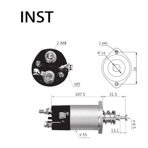 ELECTROMAGNETIC SWTICH SOLENOID FOR 24V 5.0KW ME700035 M371X20571 1541 STM3866WA STM3866YJ STM9129SK STM9129WD