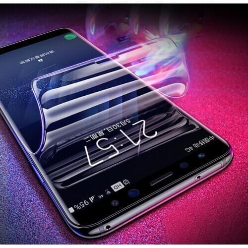 For Samsung Galaxy S10 S9 S8 PLUS S10E Note 9 8 A8 PLUS A7 2018 Full Cover Screen Protector Silicone TPU Film Hydrogel Sticker