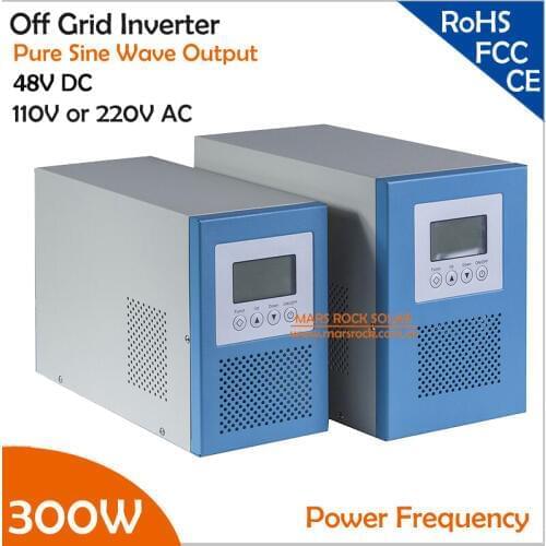 300W Pure Sine Wave Off Grid Inverter 48VDC-110/220VAC 50/60Hz with City Grid Charge Function Power Frequency Inverter