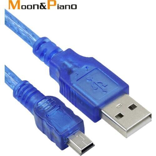 Data Charging Cable USB 2.0 Male to Mini USB Male 5 Pin Wire Adapter Extender Fast Speed data Transmission Extension Cables