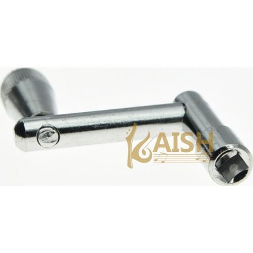 KAISH Metal Standard Square Socket Drum Tuning Key w/ Grip Handle Chrome