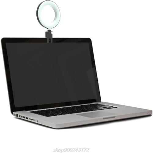 Free shipping Computer Selfie Ring Light for Video Conference Recording,Desk LED Circle Light with Clip Stand M15 21 Dropship