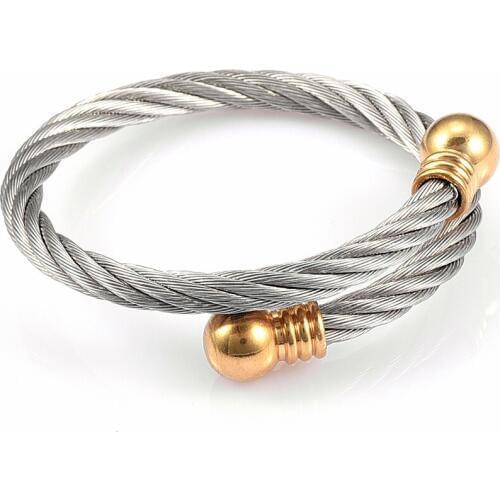 MJB0526 Stainless Steel Cuff Bracelet Bangle Women Fashion Jewelry