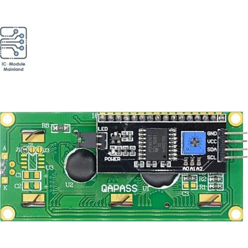 1602 Backlight LCD Display Module + I2C TWI SPI Serial Interface 5V 1602LCD Module LED Srceen Board Blue Background for Arduino