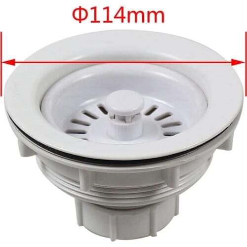 MTTUZK Kitchen Sink Plastic Drain Accessories White Drainer For the Sink Kitchen Sink Filter Drain White plastic lifting drainer