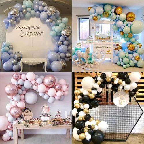 Macaron Balloons Set Garland Arch Rose Gold Confetti Ballon Wedding Birthday Party Decoration Helium globos Baby Shower Kid gift