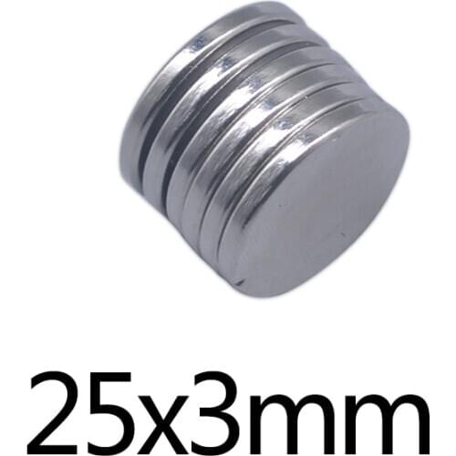 5/10/20pcs 25x3 mm N35 Round Magnets 25mm*3mm Neodymium Magnet 25x3mm Permanent NdFeB Super Strong Powerful Magnet 25*3 mm