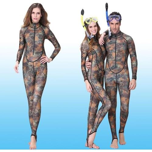 Nylon Camouflage Rashguard Full Body Diving Surfing Swimwear Wetsuits