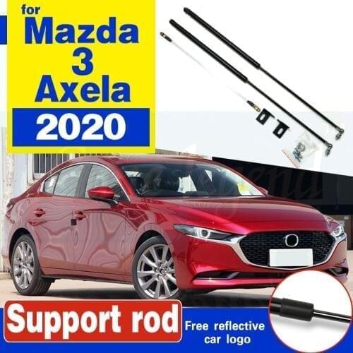For Mazda 3 Axela 2020 BP Car Bonnet Hood Lift Support Spring Shock Gas Bracket Strut Bars Hydraulic Rod Damper Styling