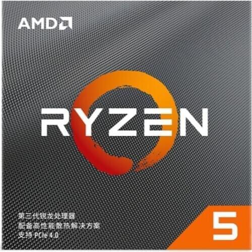 AMD Ryzen 5 3600XT R5 3600XT 3.8 GHz Six-Core Twelve-Thread CPU Processor L3=32M 100-000000281 Socket AM4 new and with fan