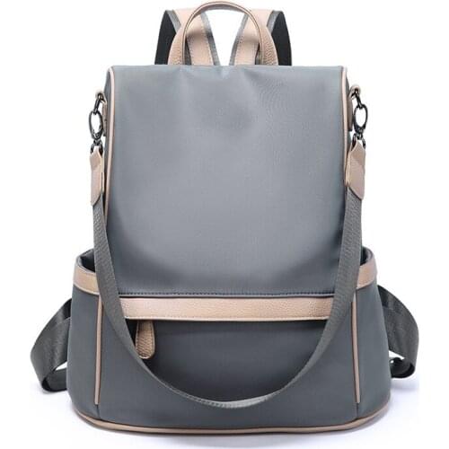 Backpack women 2021 new Oxford cloth fashion womens bag leisure all-match waterproof and anti-theft nylon backpack