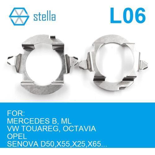 Stella 2pcs H7 LED headlight Holders/Adapters Lamp Base for MERCEDES B, ML/ for VW TOUAREG, OCTAVIA/For OPEL/ for SENOVA D50,X