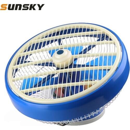 12 inch Car Roof Fan for Bus/ Car/ Truck/ Ship Interior Suspended Ceiling Shaking Head Electric Cooling Fan, Voltage:DC24V/12V