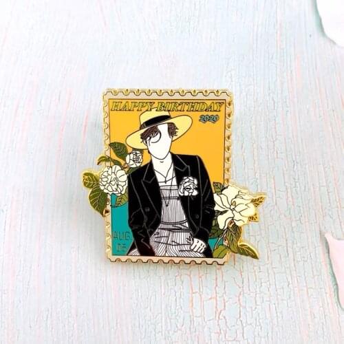 Yuri The Untamed Wang Yibo Idol Star Metal Badge Brooch Pin Cosplay Fan Collection Xmas Child Gift New Limited C