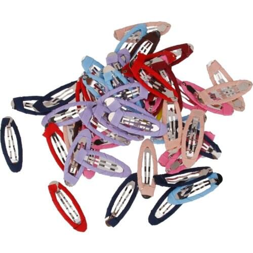 50Pcs Colorful Stain Covered Hair Hair Clips