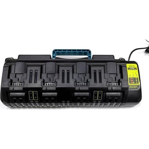 Li-Ion Battery Charger For Dewalt DCB104 DCB118 10.8V 12V 14.4V 18V Dcb101 Dcb200 Dcb140 Dcb105 Dcb200 Black 3A 4.5A Feeshipping