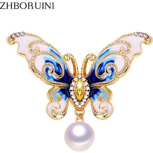 ZHBORUINI Butterfly Brooches For Clothes
