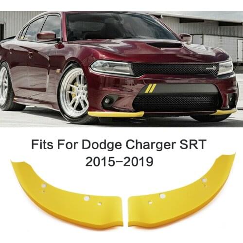 1 Pair Car Front Bumper Splitter Lip Deflector Lips Diffuser Spoiler Protection For Dodge Charger SRT Scat Pack 2015-2019