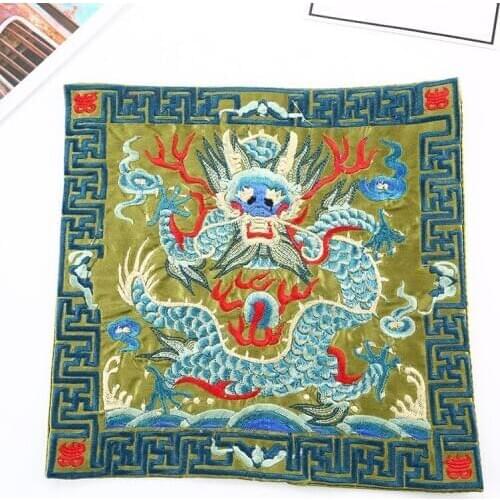 1PC Chinese Classical Style Embroidery Mat Gift Embroidered Piece Finished Mat Decorative Painting