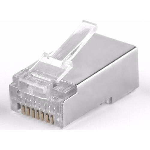 50pcs RJ45 Cat6 Cat6a Shield Shielding Networks Connectors Plug Terminals for Modem Cable Adapter New Arrival