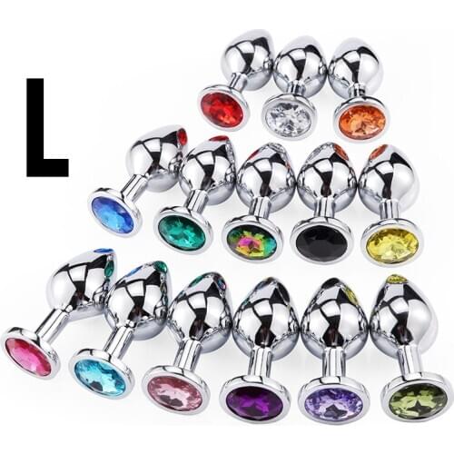 Large Metal Anus Plug Men and Women Anus Expansion Irritation Toy Stainless Steel Material Adult Sexy Aid Store