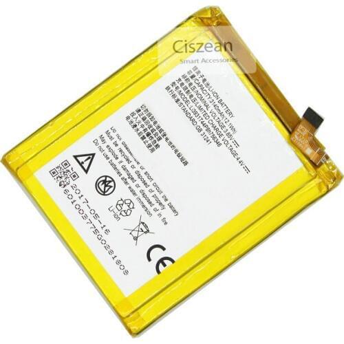 Ciszean 5pcs/lot Replacement Battery For ZTE Axon 7 5.5inch A2017 Batter Li3931T44P8h756346 3140mAh / 12.1Wh Batteria Batterij