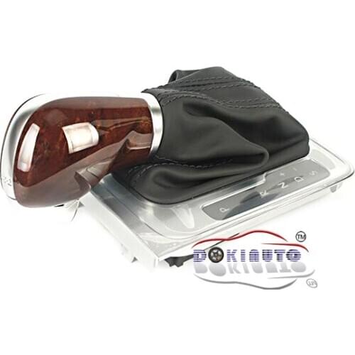 For VW mahogany Style AT DSG Gear Shift Knob Lever Cover Passat B7 CC