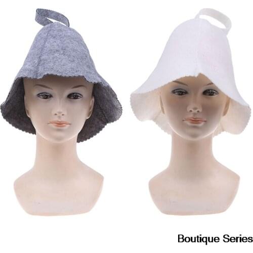 Felt Head Protection Bathing Heat Protection Free Size Russian Style Delicate Shower Cap Sauna Cap Shower Cap Sauna Hat