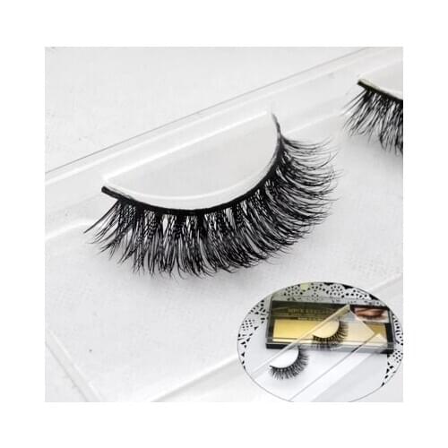 2016 hot sale 100% Handmade 3D Thick Long Cross false eyelash Long messy Eyelashes beautiful makeup tool free shipping