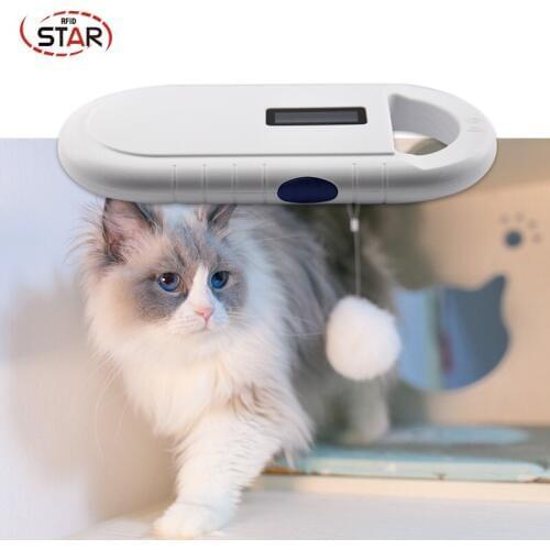 ISO 11784 134.2KHz Animal id microchip dog reader pet RFID chip scanner PT160 with OLED display rechargeable battery