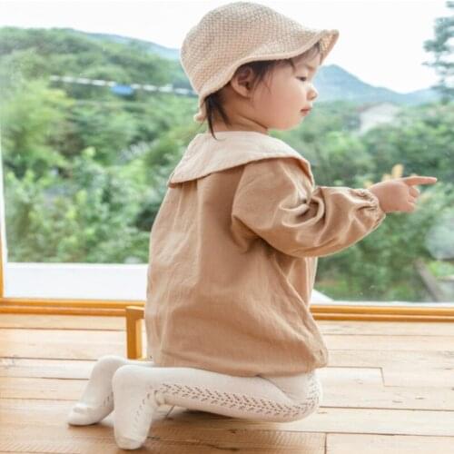 Hollow Mesh Infants Baby Girl Tights Summer Knitted Cotton Solid Kids Pantyhose Thin Breathable Mesh Infant Toddler Stockings