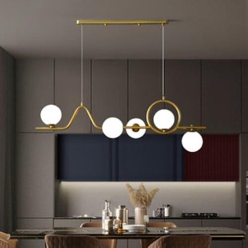 Creative personality restaurant chandelier modern minimalist dining table lamp bar table chandelier Nordic luxury lamps