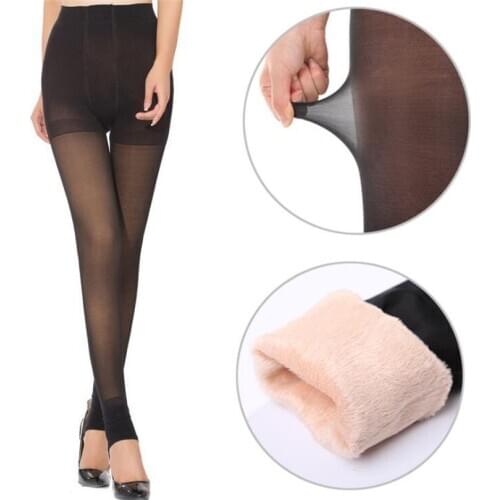 YRRETY Cashmere Leggings Thick Through The Meat Double Layer Warm Velvet Pants Women Elastic Waist Leggins Winter Knitted Bottom