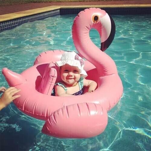 2019 Inflatable Flamingo Swan Pool Float Baby Swimming Float baby Seat Float Baby Summer Water Fun Pool Toy Kids Swimming ring