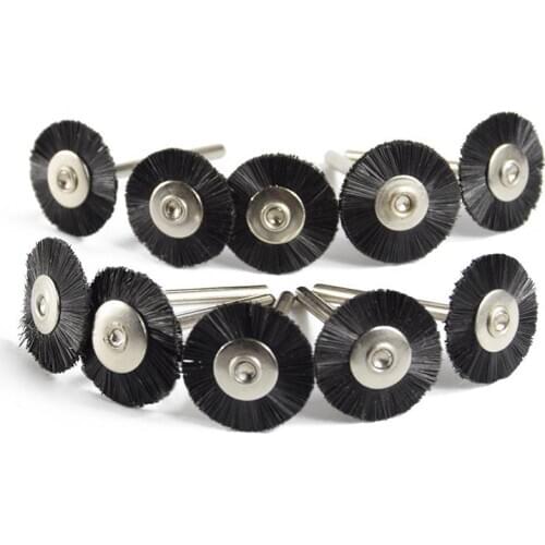 New 10Pcs Brass Brush Steel Wire Wheels Brushes Nylon Brush Drill Rotary Tools Polishing Dremel Metal Rust Removal Brush Set